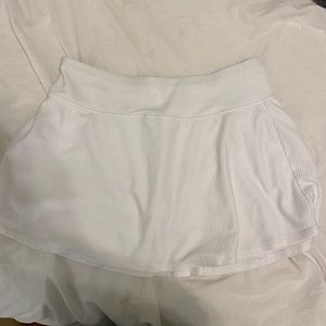 White tennis skort